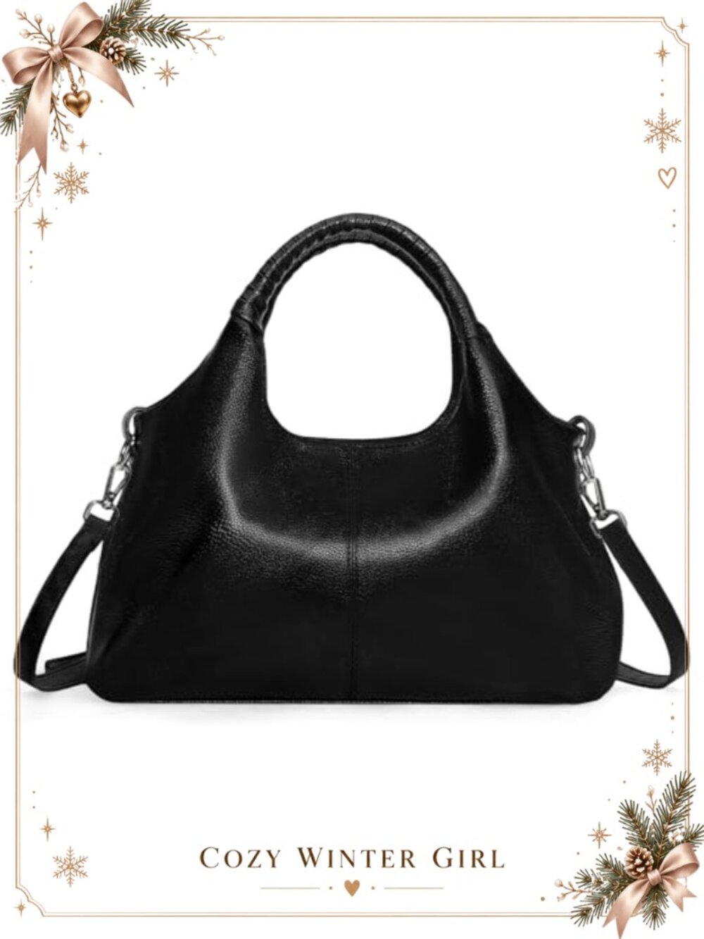 Pu Leather Tote Bag Crossbody Purse Top Handle Satchel Shoulder Handbag